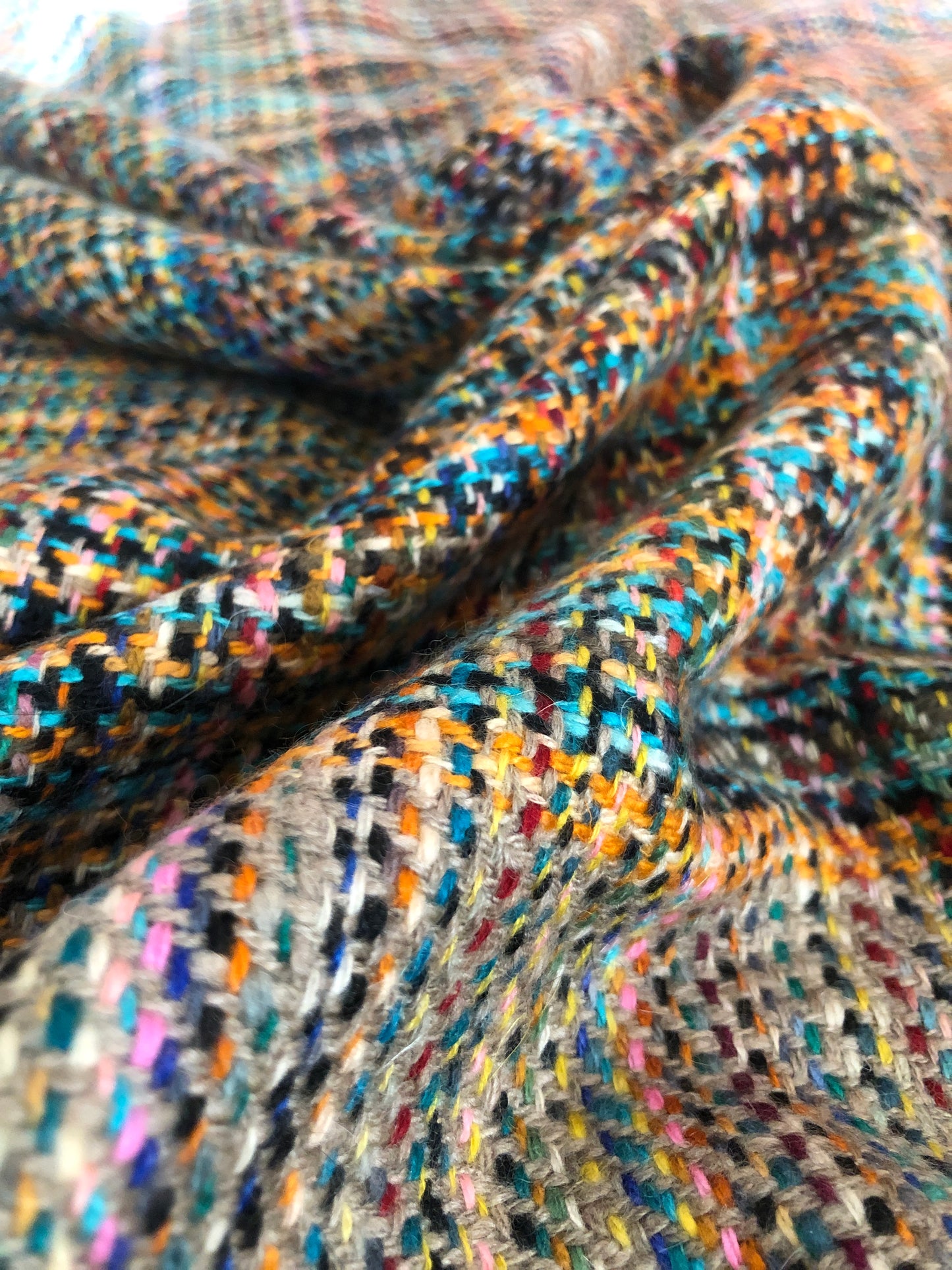 Multi Color IKAT Weave Pashmina Shawl